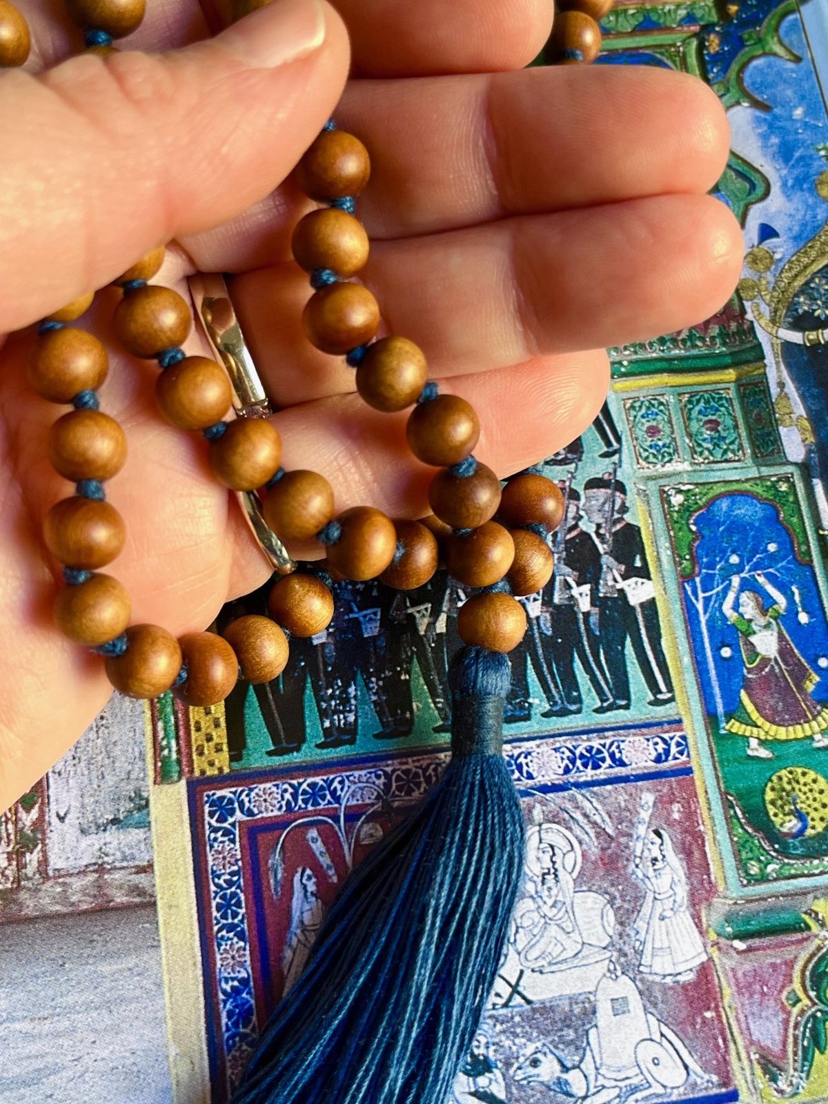 Sandalwood mala medium size